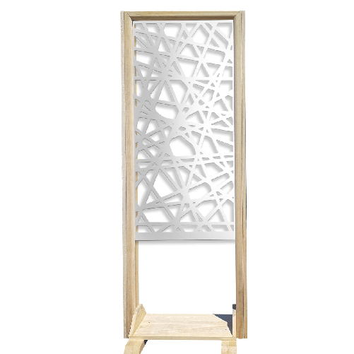 DIAGONAL SMALL - Separè - Paravento modulabile - 70x190cm - in Legno e PVC nero