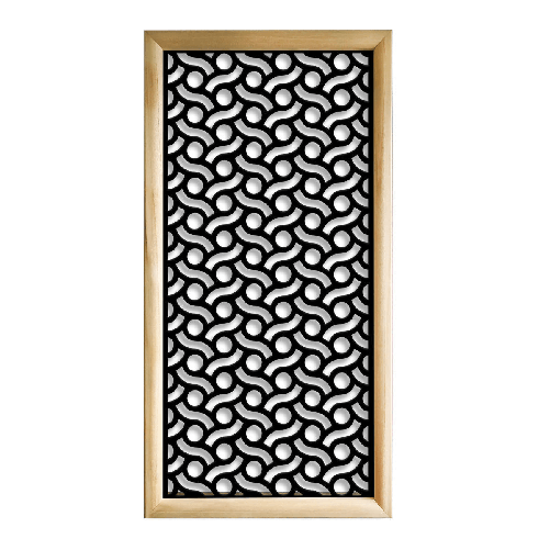 BODIES - Moduli Decorativi in Legno e PVC bianco / 73x148 cm