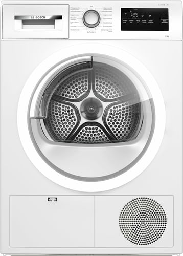 Bosch Serie 4 Asciugatrice a pompa di calore , 8 kg, Cl. A++, con filtro EasyClean Bosch Serie 4 WTH85V93 Asciugatrice a pompa di calore 8 kg Classe A