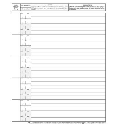 EDIPRO REGISTRO ANTIRICICLAGGIO OPERATORI NON FINANZ. 31X24 96FG E2179 EDIPRO