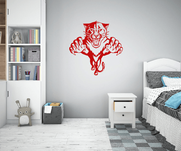 TIGER - Adesivo murale wall sticker in vinile 60x65 cm Nero