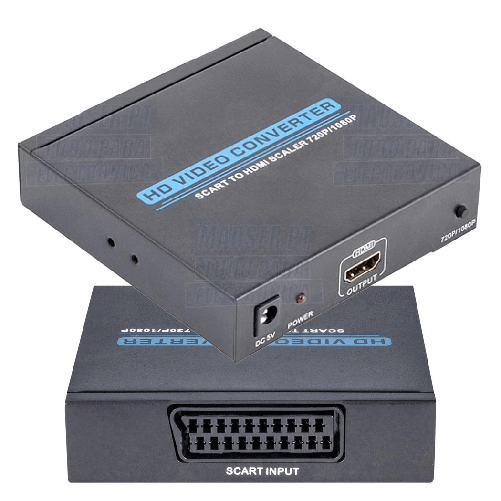 Trade Shop Traesio-convertitore Adattatore Da Presa Scart Femmina A Hdmi Femmina Per Audio E Video -