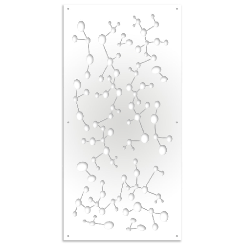 Signorbit NANOTECH - Pannello in PVC traforato - Parasole bianco / 47x94 cm