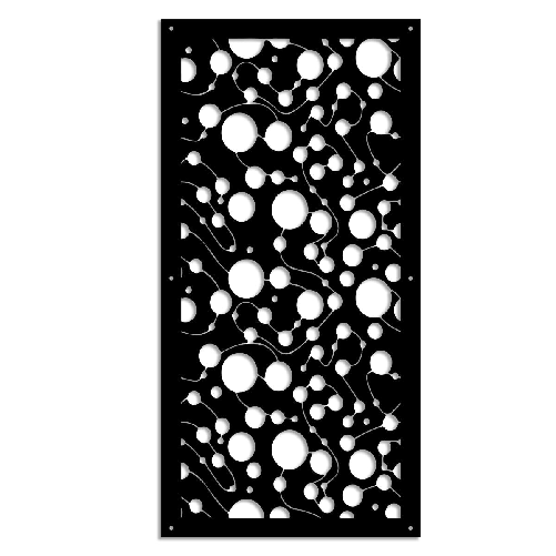 Signorbit BAKTERIA- Pannello in PVC traforato - Parasole nero / 98x198 cm