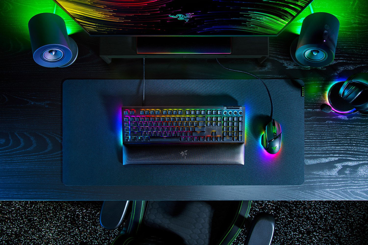 RAZER BlackWidow V4 - Interruttore giallo (lineare) - Tastiera da gioco meccanica Razer BlackWidow V4 tastiera Gaming USB QWERTY Tedesco Nero