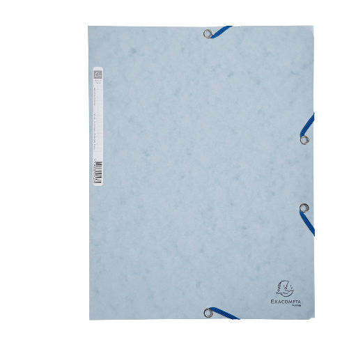 EXACOMPTA CARTELLA CON ELASTICO 24x32CM GRIGIO CHIARO CARTONCINO LUSTR? 425gr Exacompta 55531E cartella Cartone Grigio A4