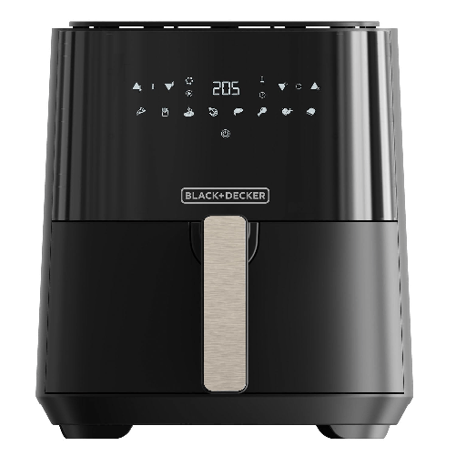 Black & Decker Black e Decker Friggitrice ad aria 5 Litri 1450 W Display digitale Temperatura fino a 200C Timer fino a Black & Decker BXAF5000E Singo