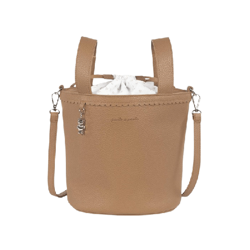 Pasito a Pasito Borsa in Ecopelle BUCKET BAG ICON CARAMEL