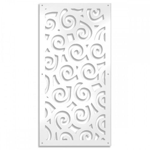 Signorbit RICCI - Pannello Quadro arredo PVC traforato - PARASOLE bianco / 48x48 cm RICCI - Pannello Quadro arredo PVC traforato - PARASOLE bianco / 4