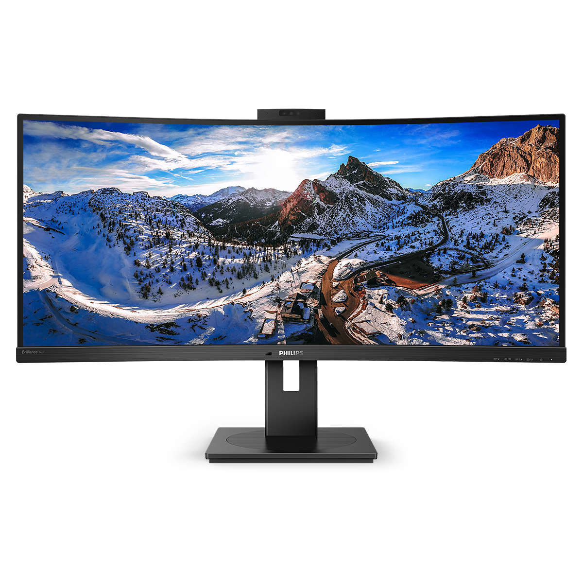Philips Monitor Curvo 34 Led Va 21:9 3440X1440 500 Cd/M Dp/Hdmi Usb-C Webcam Altezza Multimediale Philips P Line 346P1CRH/00 LED display 86,4 cm (34")