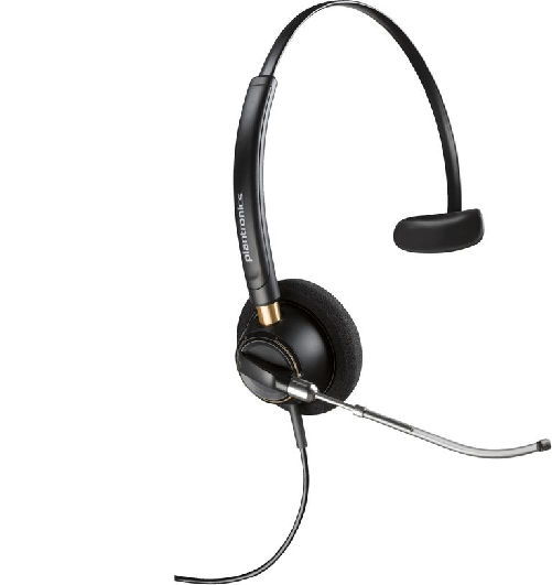 Poly cuffie encorepro 510v monoaurali voicetube + quick disconnect