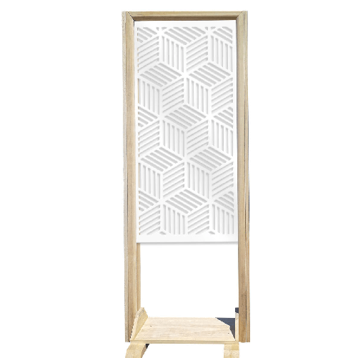 CUBIC - Separè ̈ - Paravento modulabile - 70x190cm - in Legno e PVC Nero