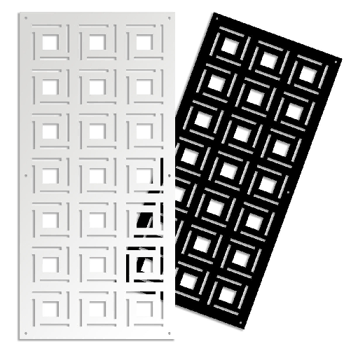 Signorbit 4SIDES - Pannello in PVC traforato - Parasole nero / 98x198 cm
