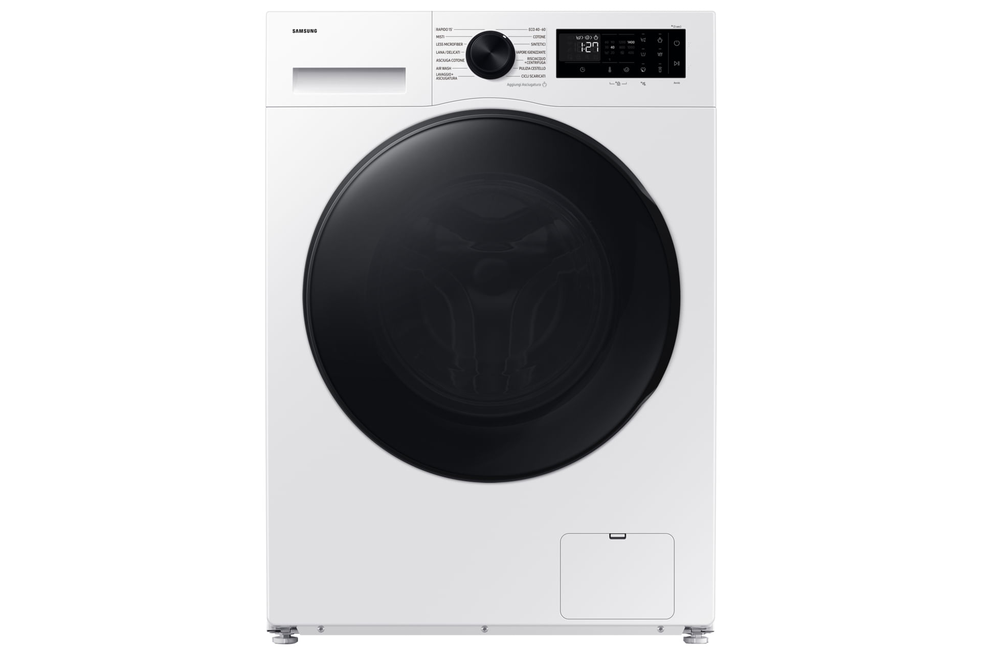 Samsung WD90DG5B15BEET Lavasciuga Crystal WiFi 96Kg AI Ecobubble Vapore Igienizzante Carica Frontale Samsung Lavasciuga Crystal Clean 9/6Kg WD90DG5B15