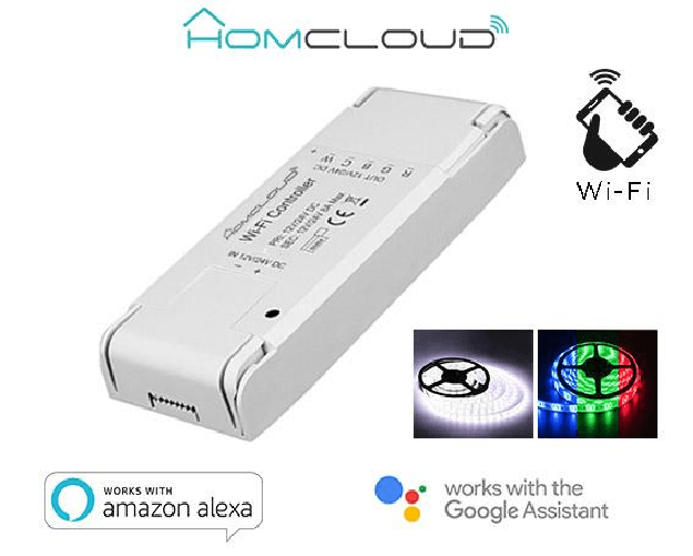 Homcloud Controller Strisce LED Wi-Fi 12-24V RGB + white