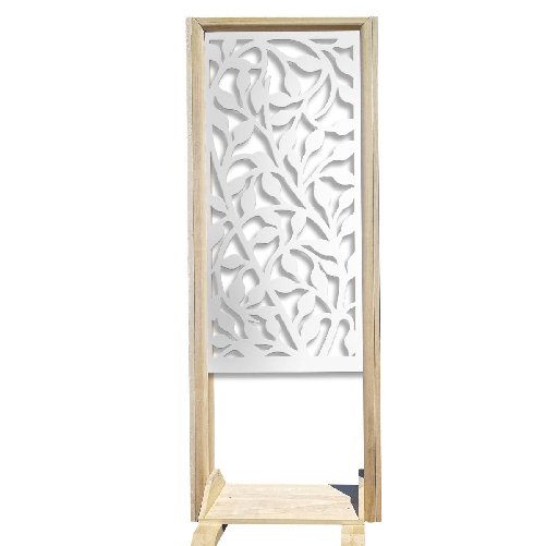 CESPUGLIO - Separè - Paravento modulabile - 70x190cm - in Legno e PVC Nero