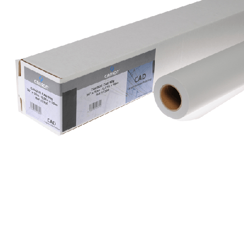 CANSON CARTA INKJET PLOTTER 914MM(36'') X 50MT 90/95GR LUCIDA CAD CANSON