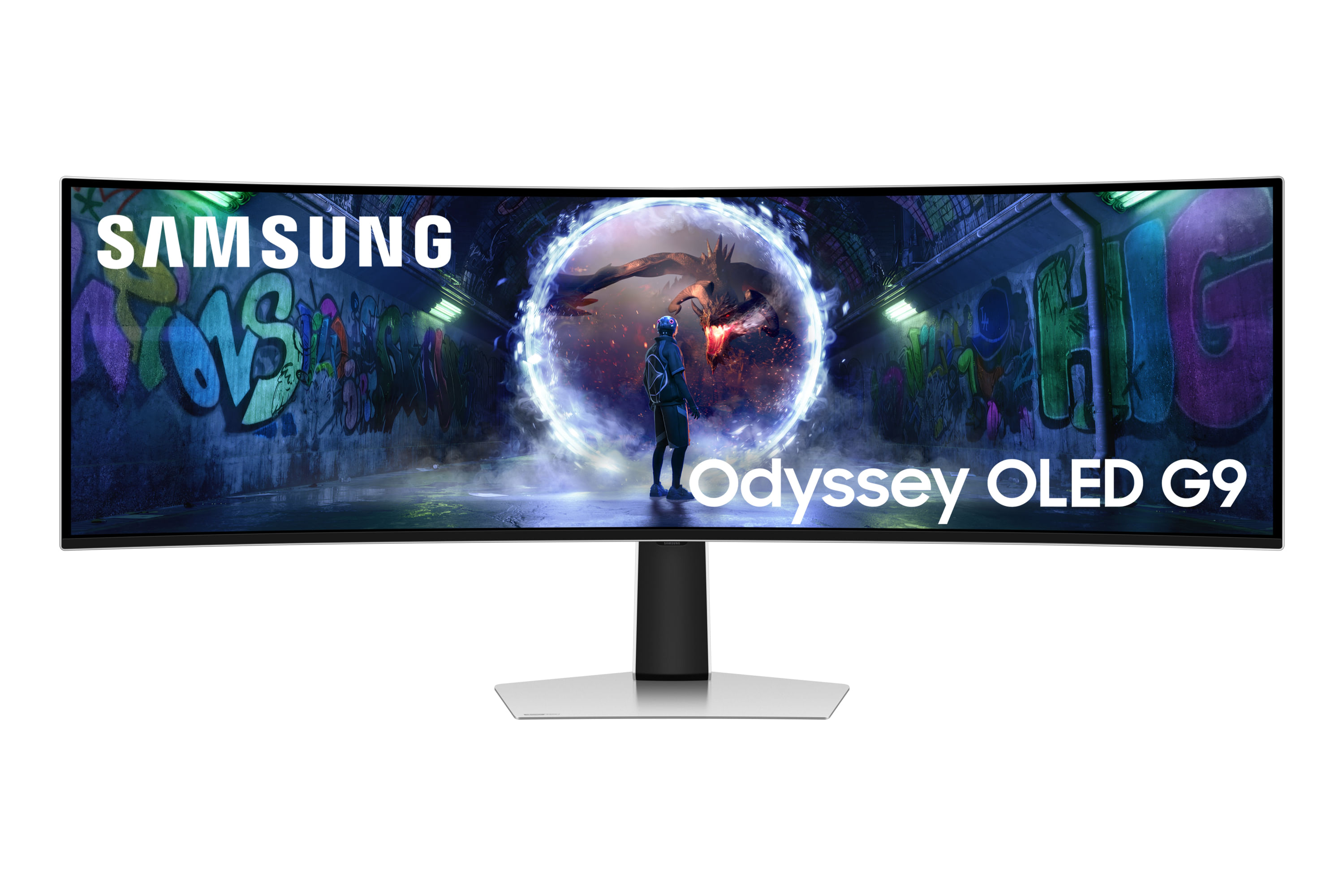 Samsung Monitor Gaming Odyssey OLED G9 (S49DG934) Curvo (1800R) 49'' 5120x1440 (DQHD Samsung S49DG934SU Monitor PC 124,5 cm (49") 5120 x 1440 Pixel Du
