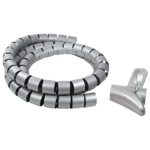 Link Kit Canalina 150 Mt. Diametro 28 Mm Con Inseritore LogiLink KAB0014 fascetta Argento