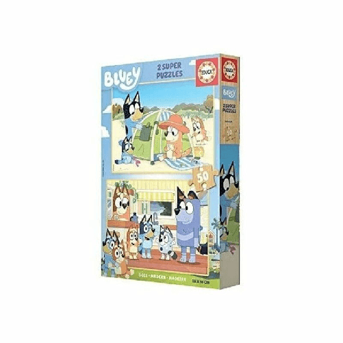 Bluey Set di 2 Puzzle Bluey Legno 50 Pezzi Educa 19408 puzzle 50 pz Altro