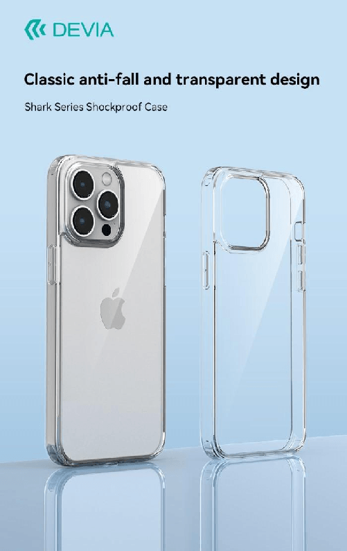 Cover protettiva Shark Trasparente Protezione iPhone 15 Plus