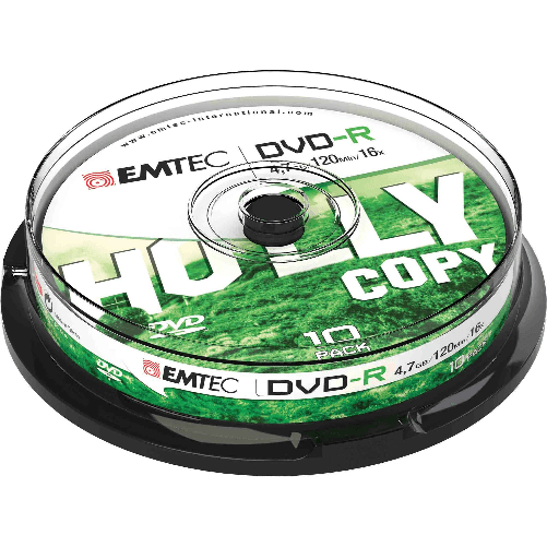 Emtec ECOVR471016CB DVD vergine 4,7 GB DVD-R 10 pz