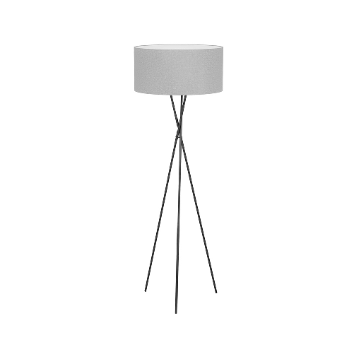 Eglo Piantana Contemporanea Fondachelli 1 Luce Acciaio Nero Diffusore Grigio EGLO Fondachelli illuminazione da pavimento E27 60 W