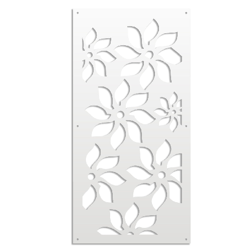 Signorbit SUNFLOWERS - Pannello in PVC traforato - Parasole bianco / 73x148 cm SUNFLOWERS - Pannello in PVC traforato - Parasole bianco / 73x148 cm
