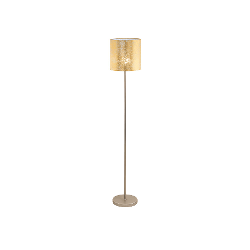 Eglo Piantana Contemporanea Viserbella 1 Luce Acciaio Ottone EGLO 97647 lampada da tavolo E27 60 W Oro