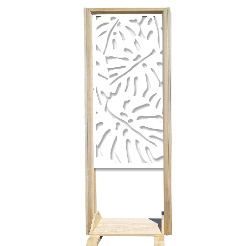 FILODENDRO - Separè - Paravento modulabile - 70x190cm - in Legno e PVC bianco