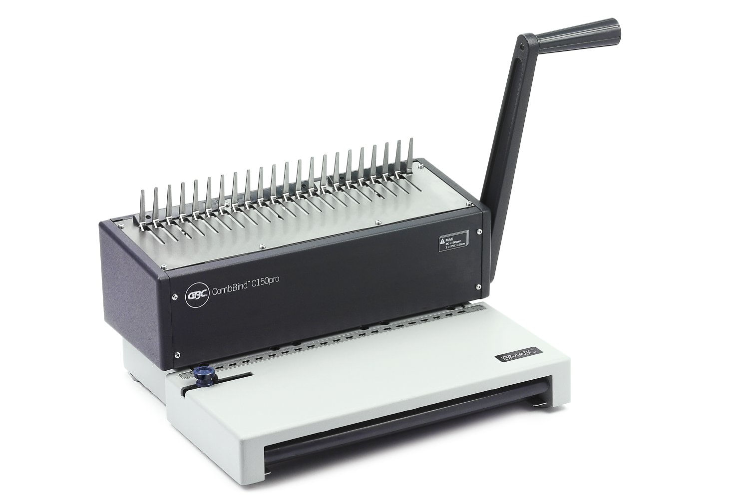 Gbc Rilegatrice GBC Combbind C150Pro - Perforazione A4 - Rilegatura Fino a 450 Fogli GBC Rilegatrice Ad Anelli Plastici CombBind C150Pro