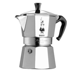 Bialetti Caffettiera Bialetti MOKA EXPRESS RESTYLING, modello 0001162, colore Cromo satinato, per caffè tradizionale Bialetti Moka Express Argento