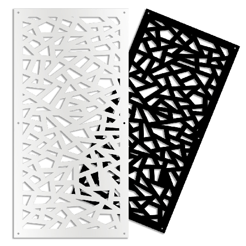 Signorbit APOCALYPSE - Pannello in PVC traforato - Parasole bianco / 47x94 cm
