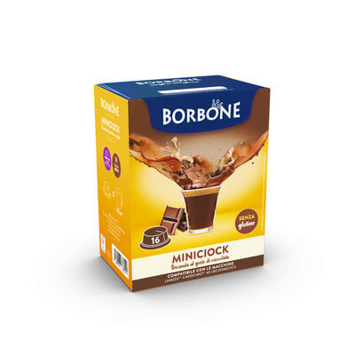 Caffè Borbone CIOCCOLATA CAFFÈ BORBONE MINICIOK - 16 CAPSULE COMPATIBILI A MODO MIO da 8g Caffè Borbone Capsule per Lavazza Miniciock 16 pz