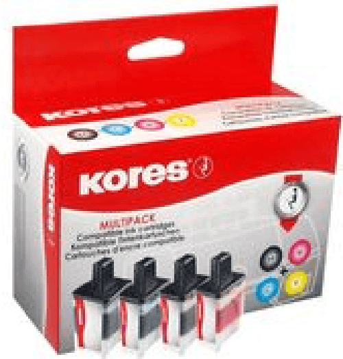 Kores Multi-Pack Tinte G1537KIT ersetzt brother LC-3219XL Inhalt: 1x schwarz (68 ml), je 1x cyan
