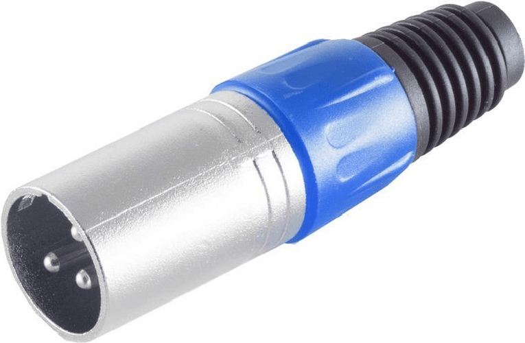 Shiverpeaks -BASIC-S--XLR-Stecker, blau (BS55002-B)