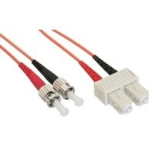 InLine LWL Duplex Kabel, ST/SC 50/125μm, 2m (82502)