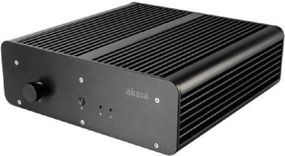 Akasa Pascal MV Schwarz Computer-Gehuse (A-NUC24-M1B)