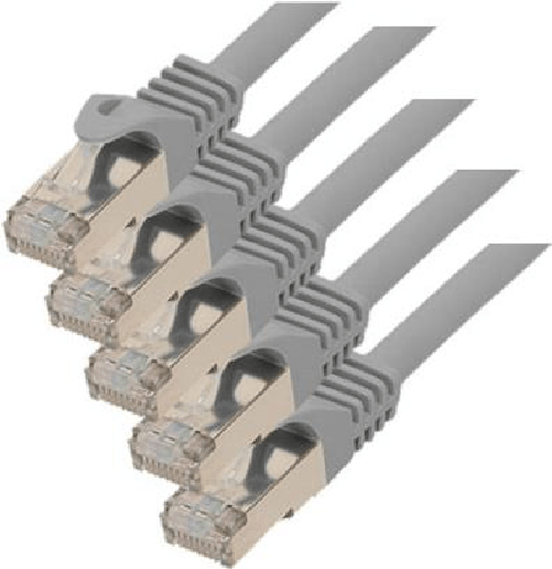 ShiverPeaks S-ConnCat.7 Rohkabel S/FTP 1 m - RJ-45 - RJ-45 - Mnnlich/mnnlich - Gold -Cat.7 Rohkabel - S/FTP (S