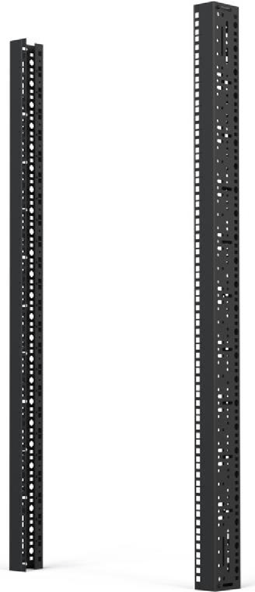 Schroff 23130-011 - Montagestange - Schwarz - Stahl - 24U - IEC 60297-1 (DIN 41 494 - Part 1)