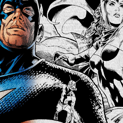 SUPEREROI LEGACY Quadro stampa su tela e montata su telaio in legno 100x50 cm