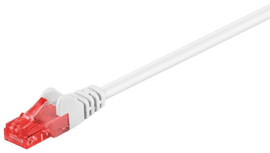 Microconnect UTP Cat6, 7.5m cavo di rete Bianco 7,5 m U/UTP [UTP] (U/UTP CAT6 7.5M white PVC - Unshielded Network Cable, Microconnect B-UTP6075W cavo
