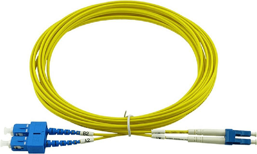 BlueOptics Duplex LWL Patchkabel, LC-UPC/SC-UPC blau, 30 Meter, Singlemode E9/125μm, G.657.A1, OS2