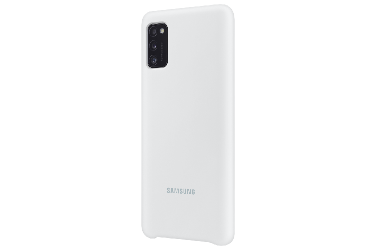 Samsung Silicone Cover EF-PA415 - Hintere Abdeckung f¼r Mobiltelefon - Silikon - wei - f¼r Galaxy A41