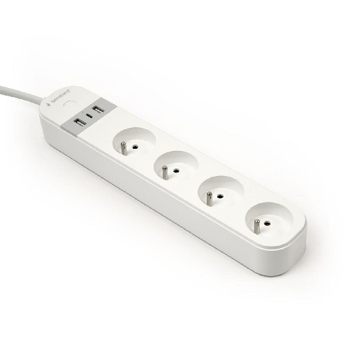 Gembird Smart Powerstrip Caricatore USB 4 prese 1,5 m TSL-PS-F4U-01-W