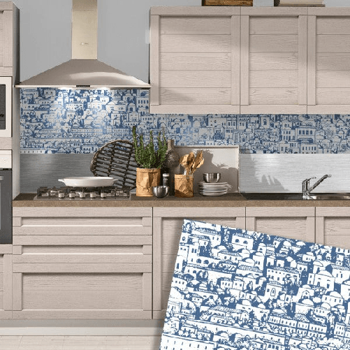 DOMUS - Paraschizzi da cucina in PVC flessibile - Misura 120x60cm spessore 3mm Grigio