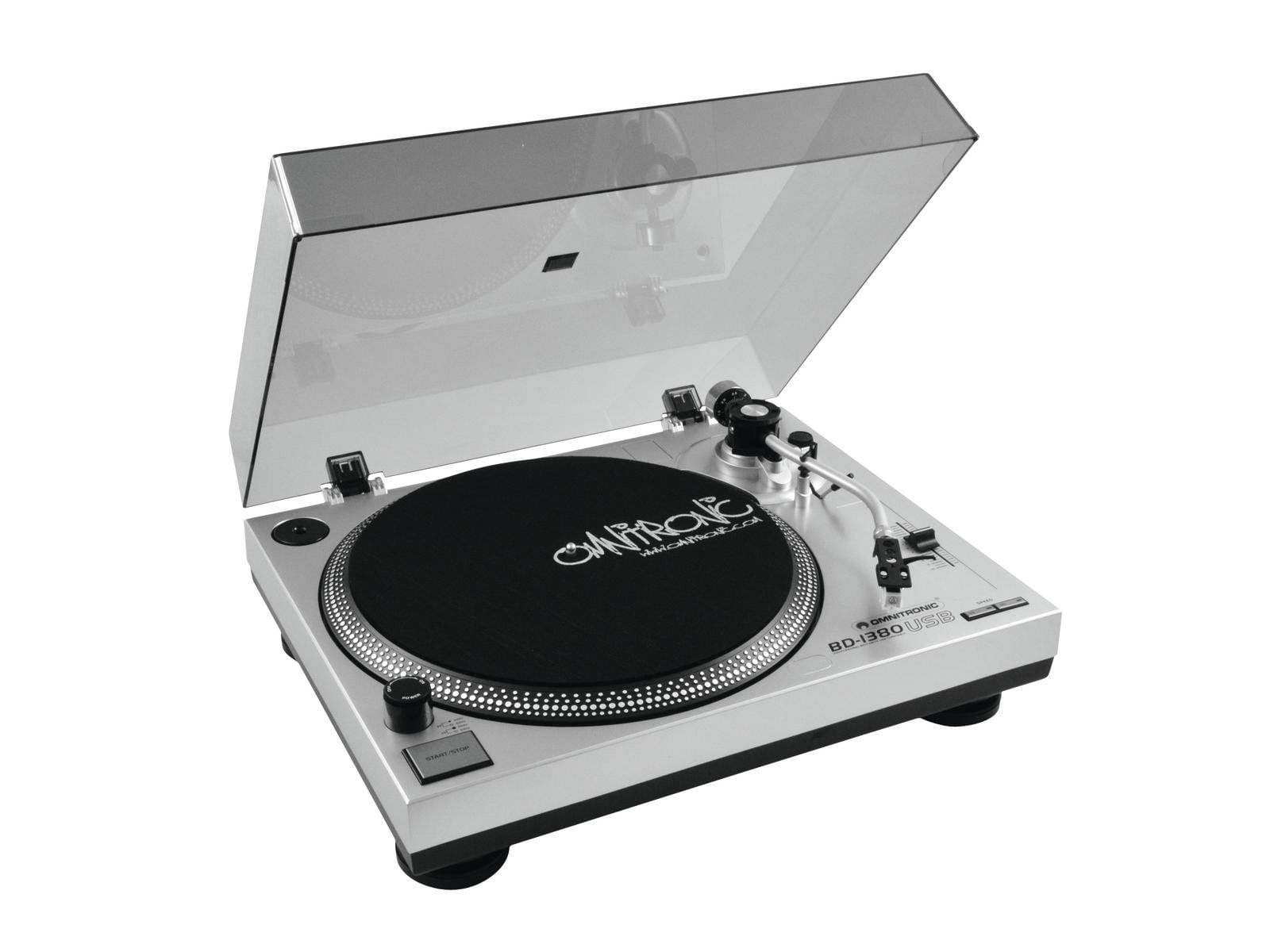 Omnitronic 10603043 giradischi per DJ Piatto per DJ con trasmissione a cinghia Argento