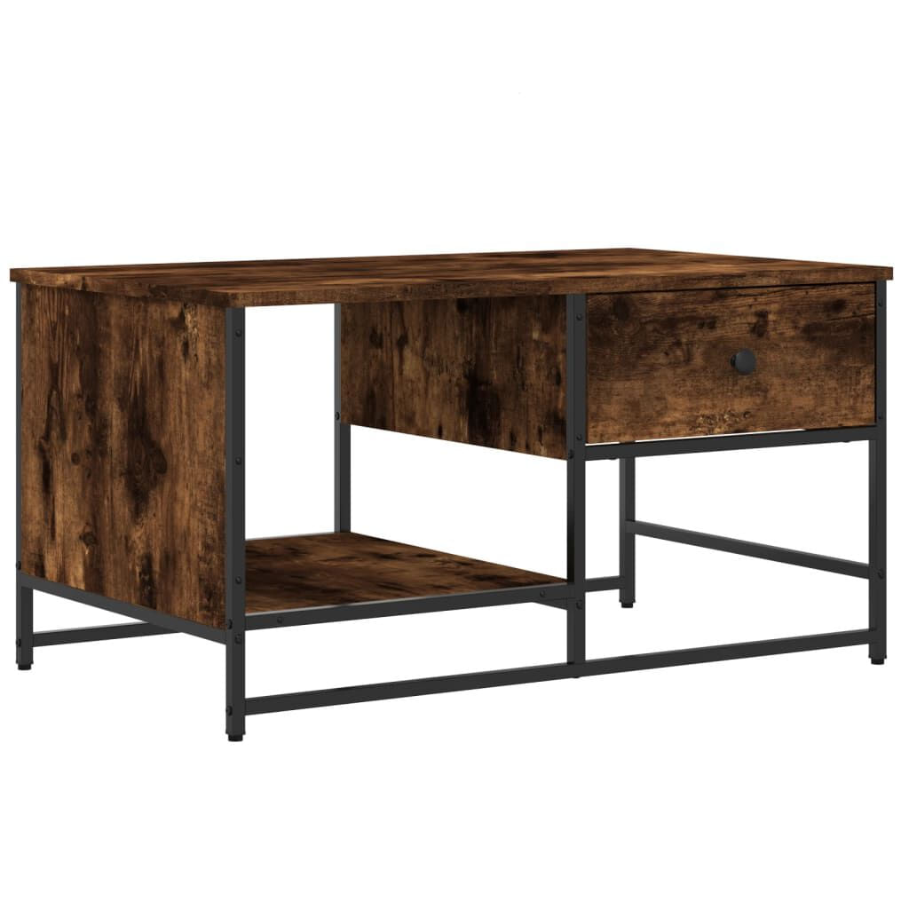 VidaXL Tavolino da Salotto Rovere Fumo 85,5x51x45 cm Legno Multistrato VidaXL 835341 tavolino da caffè, comodino e consolle da soggiorno