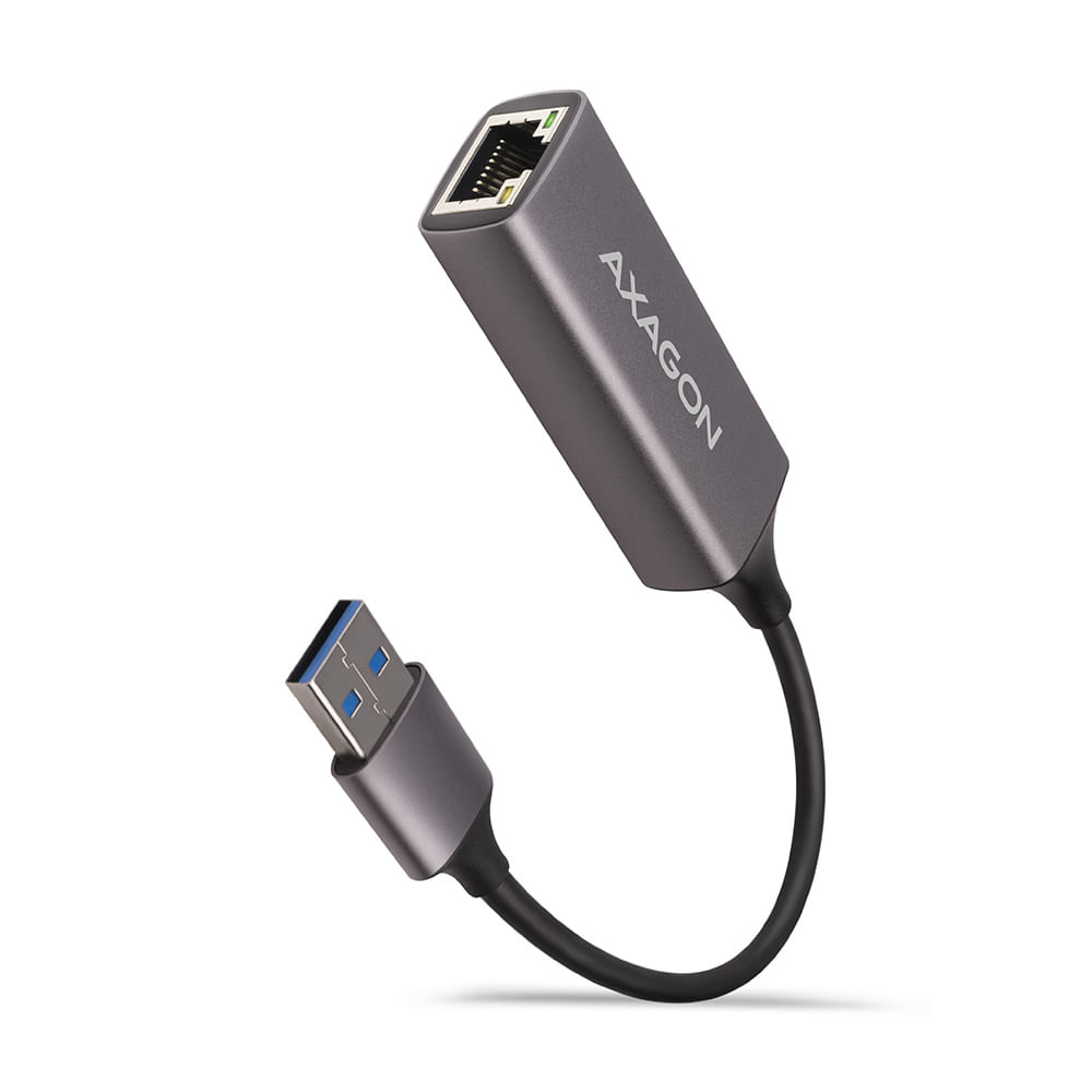 AXAGON Adattatore Gigabit Ethernet ADE-TR 10/100/1000 - USB 3.1 tipo A, grigio titanio Axagon ADE-TR scheda di rete e adattatore Ethernet 1000 Mbit/s