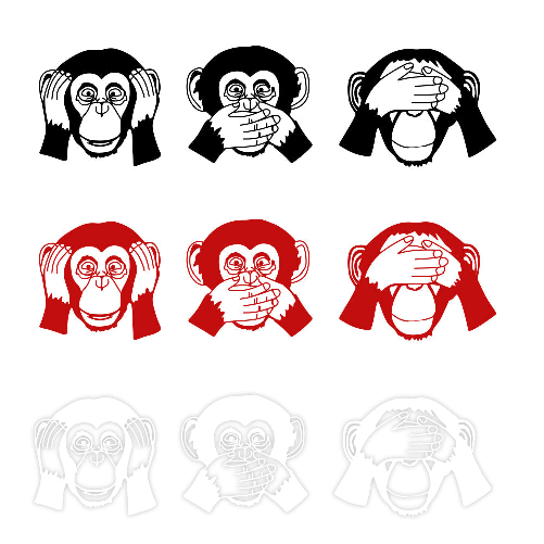 MONKEY - Adesivo murale wall sticker in vinile 40x150 cm Rosso